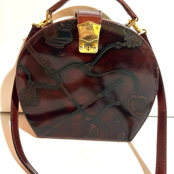 Dillards Elegant Brown Leather Handbag - Picture 5 of 9